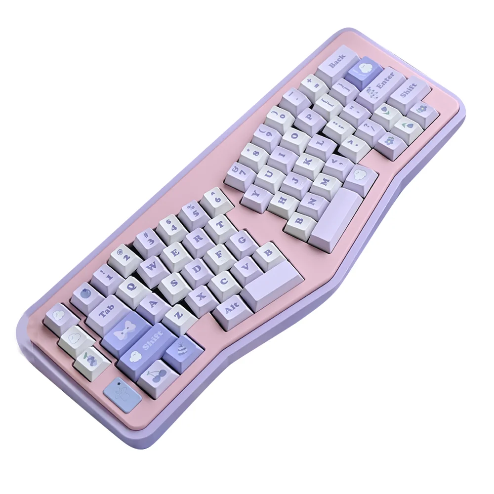 PBT Keycaps Flowers Cute Style 138 Keys Cherry Profile 5 Side Dye-Subbed 1.5mm Thick For Gateron Switches Mechanical Keyboard