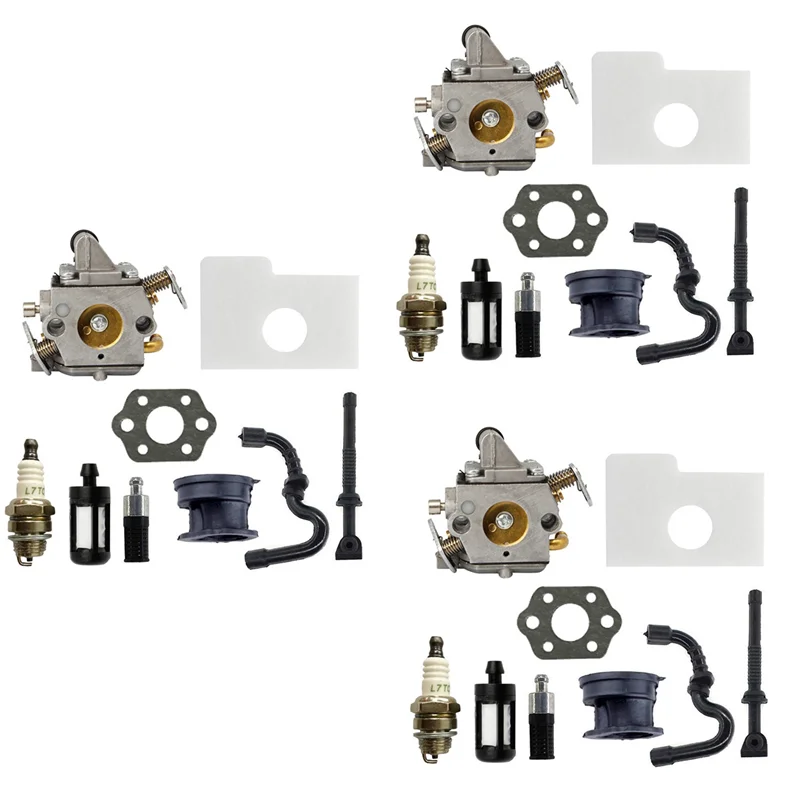 

Комплект карбюратора ABSS-3X для Zama C1Q-S57 подходит Stihl 017 018 MS170 MS180 11301200603, фильтр топливной свечи зажигания