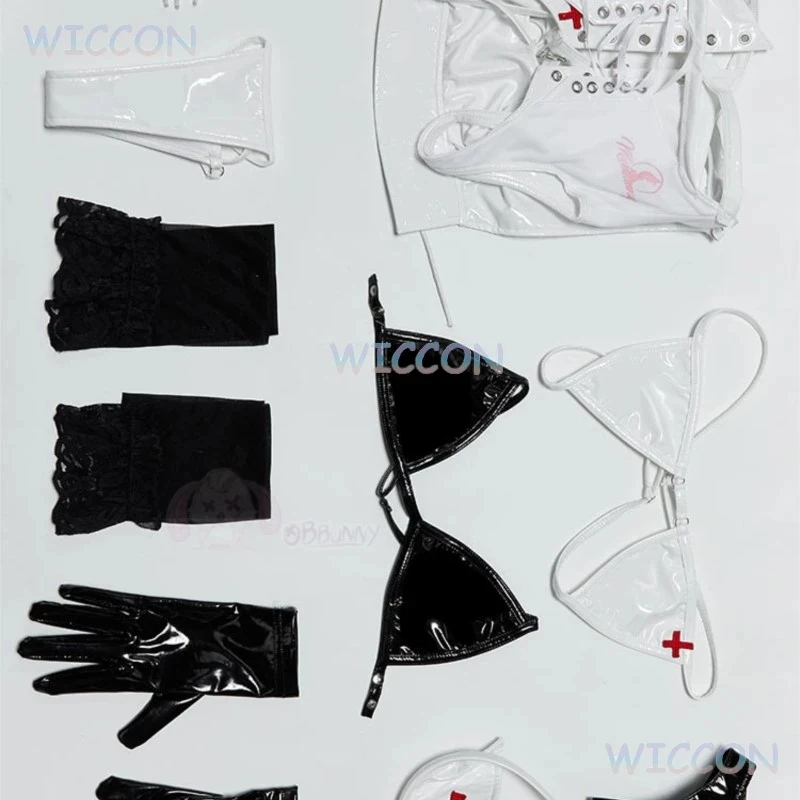 ❤️❤️❤️White Nurse Uniform Cosplay Fina lFa ntsy VII Tifa Costume   Game Accurate Outfit Full Set with Wig Women Halloween ❤️⭐️❤️ view 5
