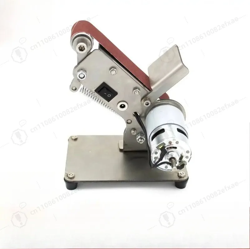 Polishing Machine 300W Mini Electric Desktop Vertical Belt Sander for Sanding Wood Acrylic Metal and Many Other Materials
