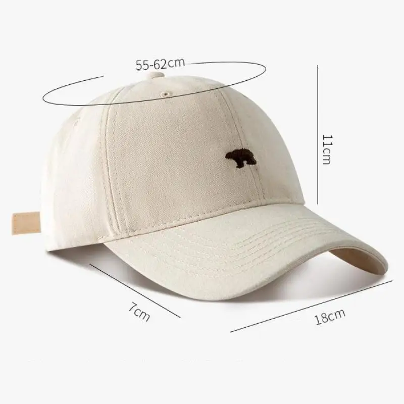 55-62 cm Große Größe Soft Top Stickerei Baseball Caps Für Frauen Männer Baumwolle Snap Back Trucker Hut im Freien Casual Sport Gorras – Detail 2