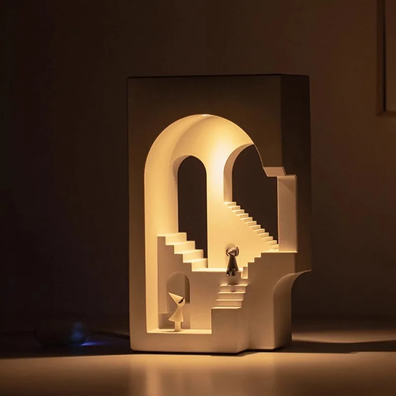 Monument Valley night light creative atmosphere desk lamp birthday gift girls boys bedside lamp wedding bedroom