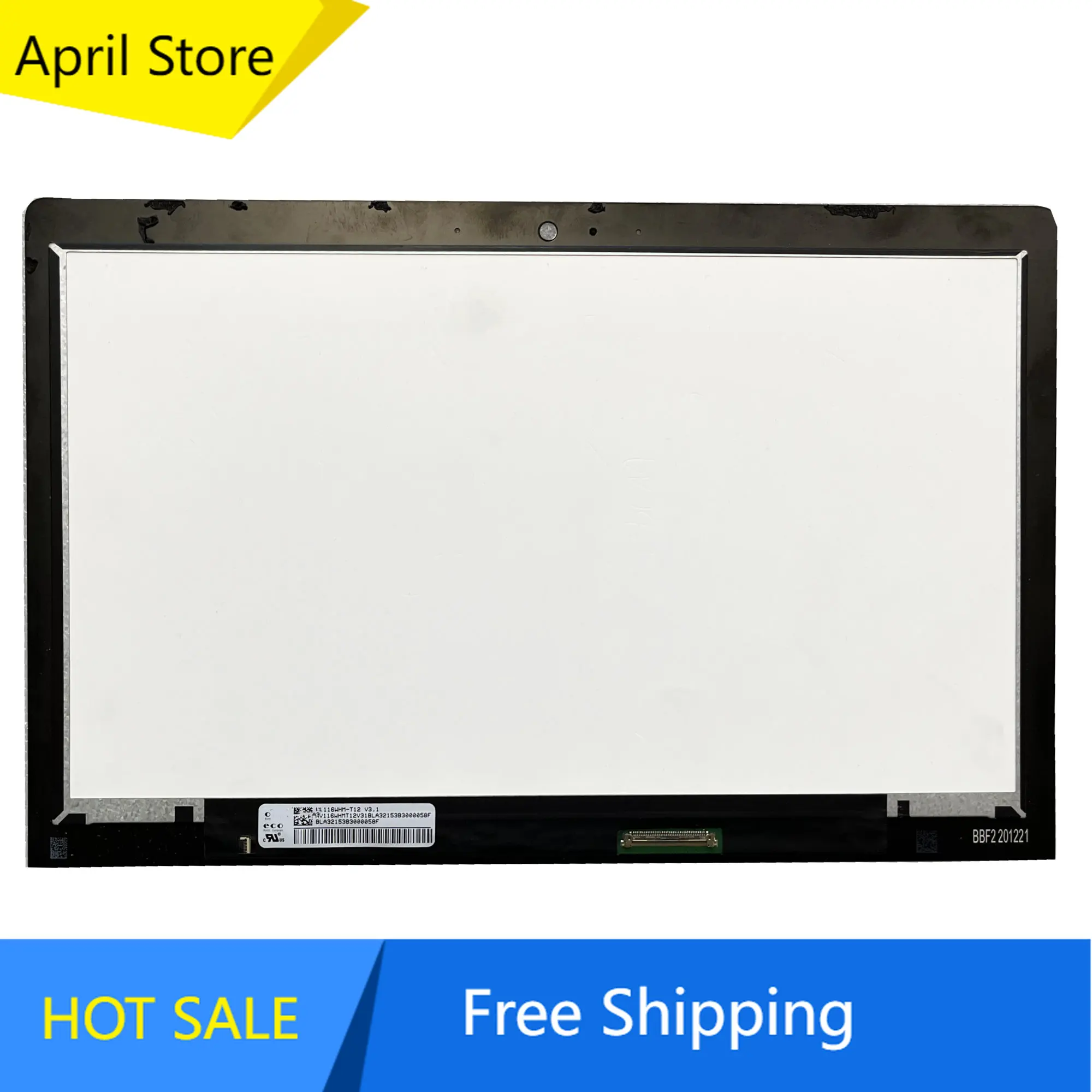 

NV116WHM-T12 V3.1 11.6'' Laptop LCD Screen Digitizer Assembly for ASUS No-Frame