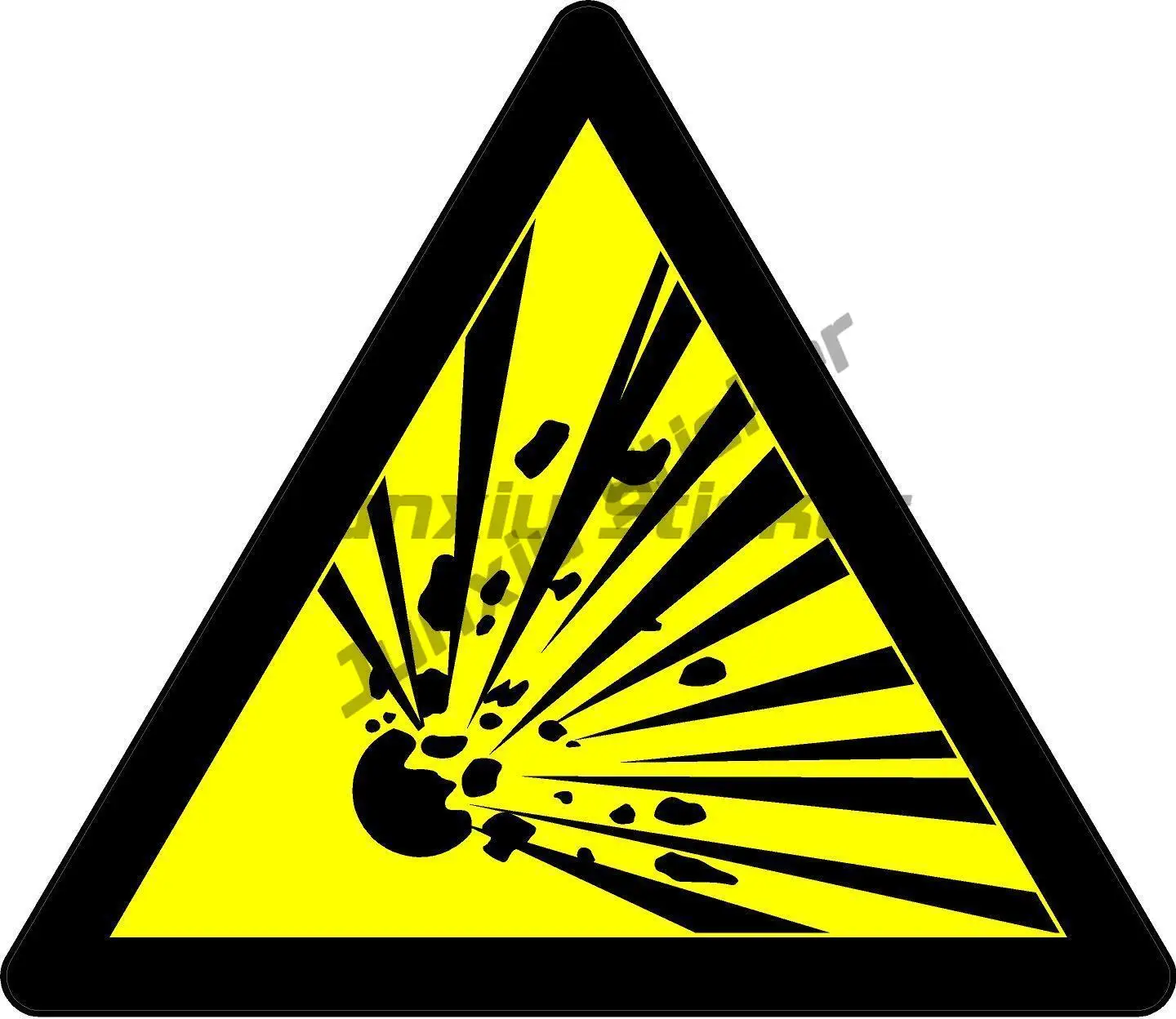 Danger Danger High Voltage Safety Electrical Vinyl Sticker for Factories/ Voltage Prone