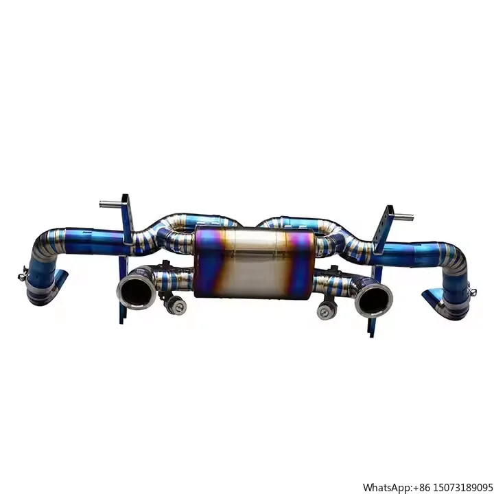 Factory Price Titanium Exhaust Pipe Muffler Designed for  R8 V10 5.2 Racing Car