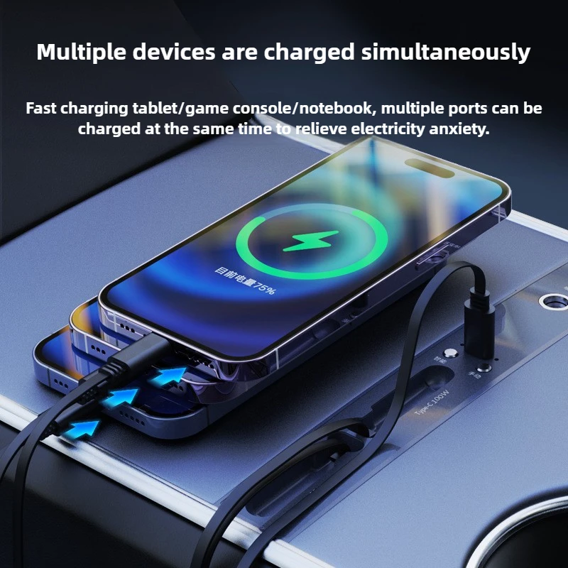 

For Tesla Model3y New Version Of The Central Control With The Car Charger Usb Expansion Accessories Car Docking Station