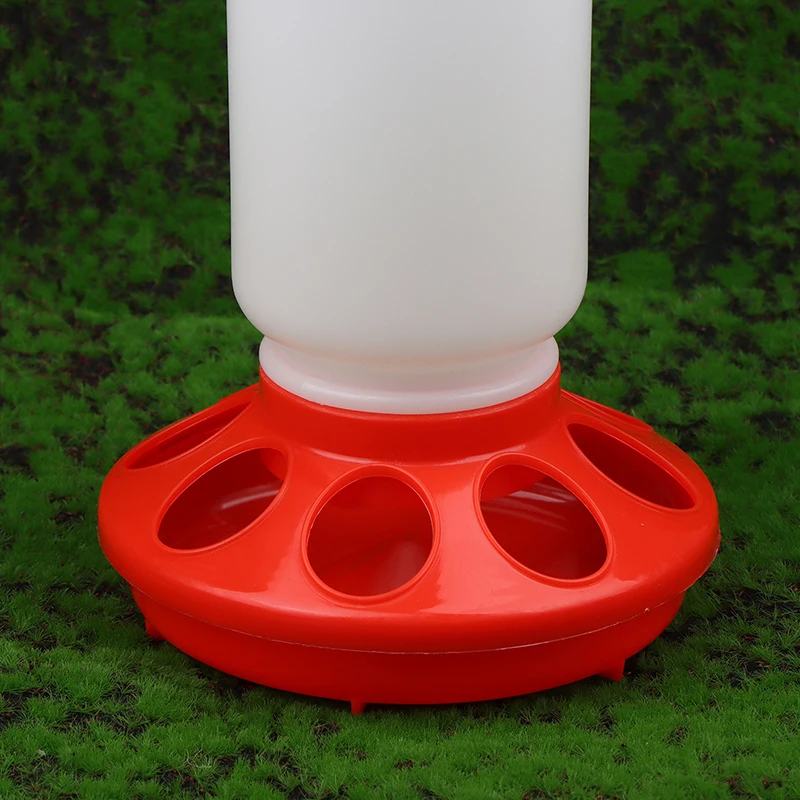 1pcs Poultry Thickened Feeder And Drinker Water Food Dispenser Automatic Chicken Birds Chick Waterer Feeding Bucket Container