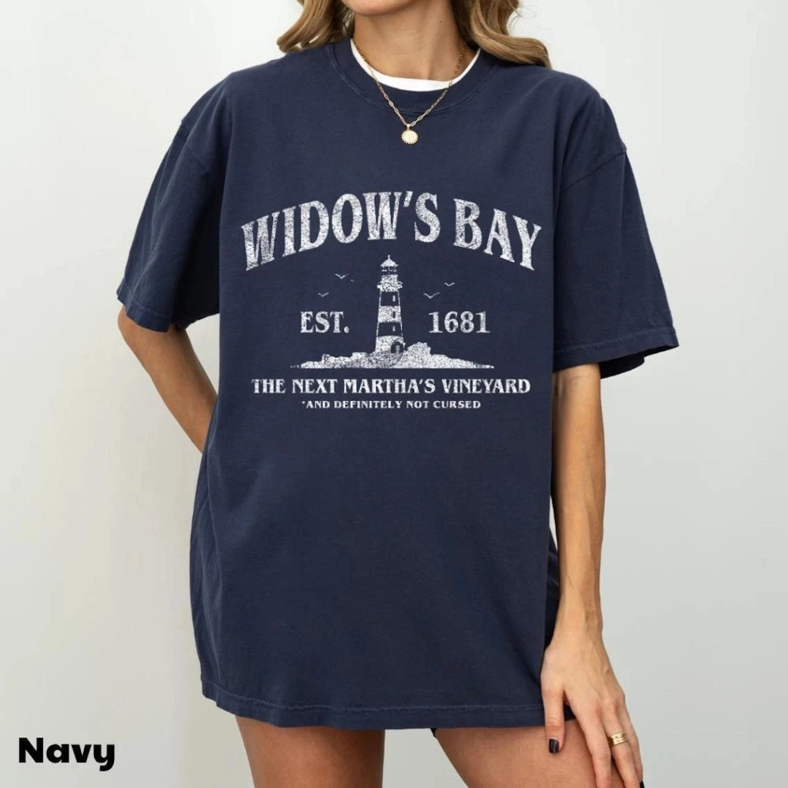 Widow Bay Tourist T-Shirt Funny Retro Horror TV Graphic Tee Graphic Tee Shirt Short Sleeve T-shirts for Unisex All-Season