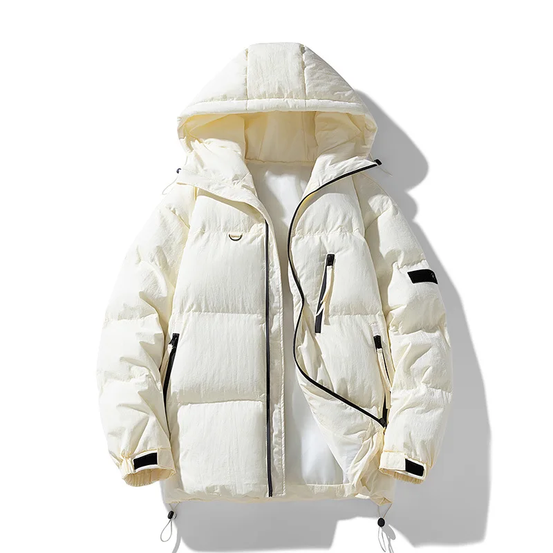 Parka à capuche en coton rembourré pour hommes, doudounes, coupe-vent décontracté, optique, chaud, hiver, 2023