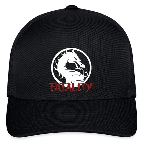 Mortal Kombat Fatality Black Hat Baseball Cap Size Adjustable S/M L/XL