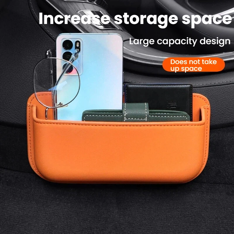 Paste Arbitrarily Car Organizer Mesh Bag Car Storage Pocket Organizer Bag Seat Back Side Door Stowing Tidying Box For Phone Key