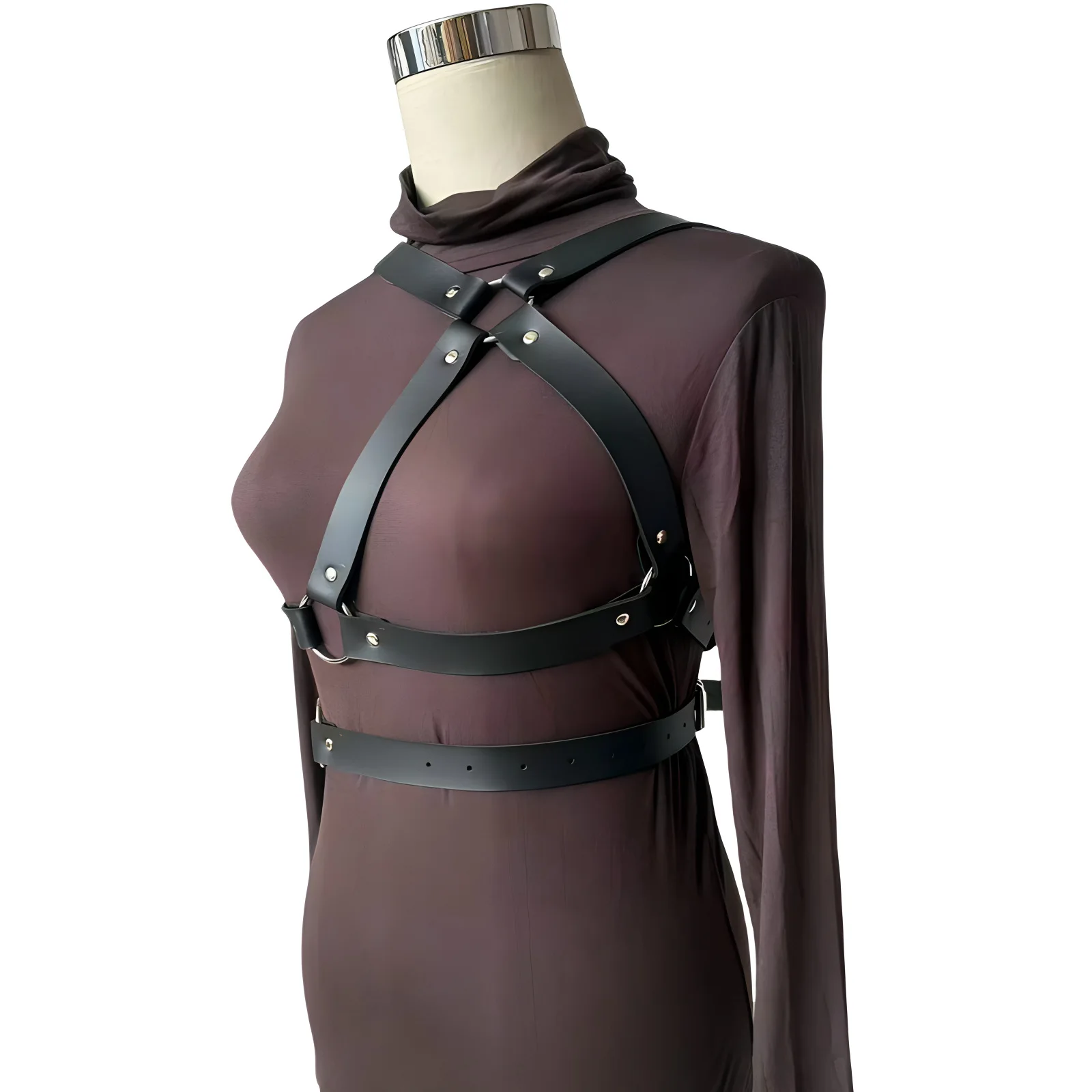 2025 إمرأة موضة جلد الجسم تسخير حزام ملحق القوطية الشرير الغريبة الوثن Bdsm عبودية إغراء مثير اكسسوارات