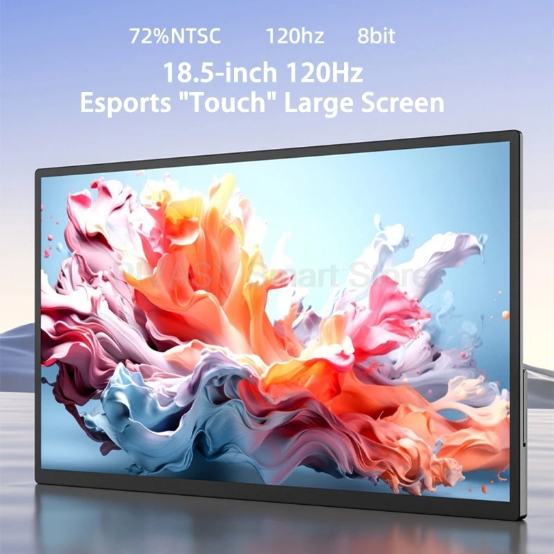 شاشة محمولة تعمل باللمس مقاس 14-21.5 بوصة بدقة 4K 120 هرتز لألعاب الكمبيوتر الشخصي PS5 شاشة خارجية لوحة IPS معدل تحديث عالي وسم اللون
