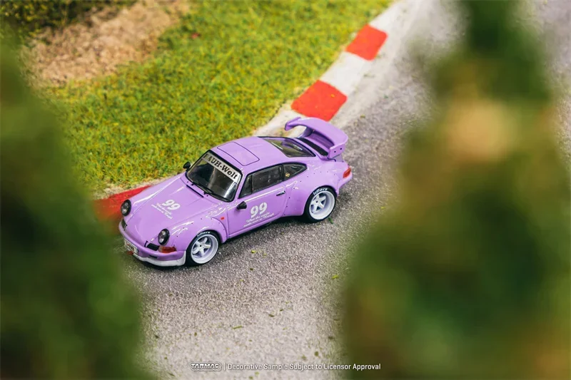 Tarmac 작품 보라색 다이캐스트 모델 자동차, 비올레타 아이들러, 12 시간 2016, 1:64 RWB 백데이트