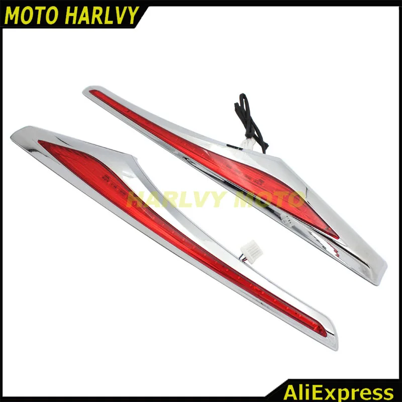 For Honda Goldwing GL1800 & F6B 12-15 Motorbike Saddlebag Accent Swoop LED Light case