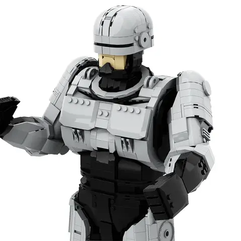 Gobricks Film Militär Mech Krigare Poliserad Byggklossset RoboCoped Action Karaktärsmodell Klossleksaker för barn Pojke Present 10 best sales Robocop-cosplay - №9