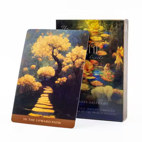 Path of Light Oracle 39 Card Deck Board Game Table Game For Party Party Healing &amp; Self-Mastery Bhagavad Gita Wisdom