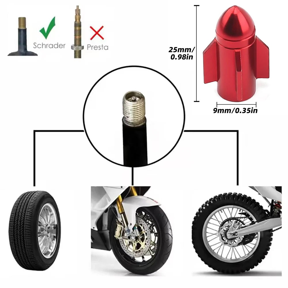 لهوندا CRF250R CRF450R CRF450X CRF 250 450 R CNC سبيكة اكسسوارات دراجة نارية عجلة قضيب صمام إطار التوصيل قبعات غطاء