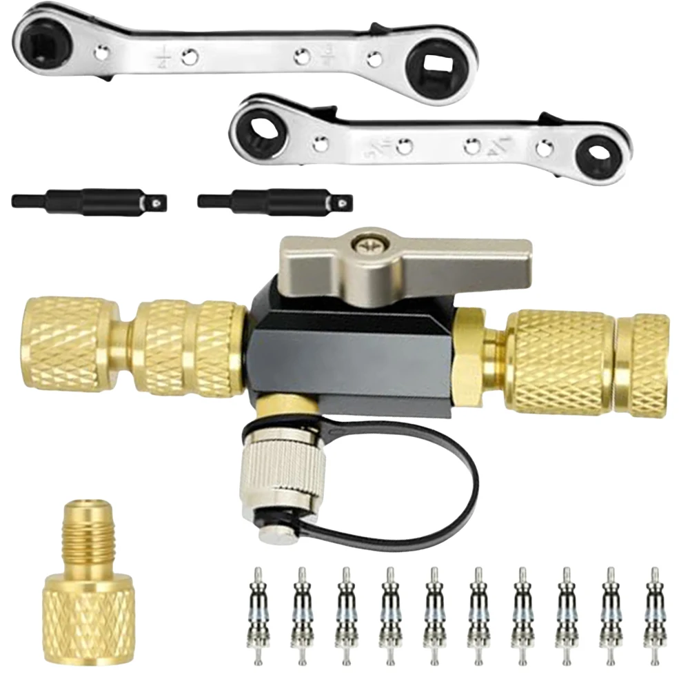 HVAC Maintenance for service HVAC for service Wrench Dual Size Tool HVAC Repair Kit As Shown In The Figure 10 Valve Cores