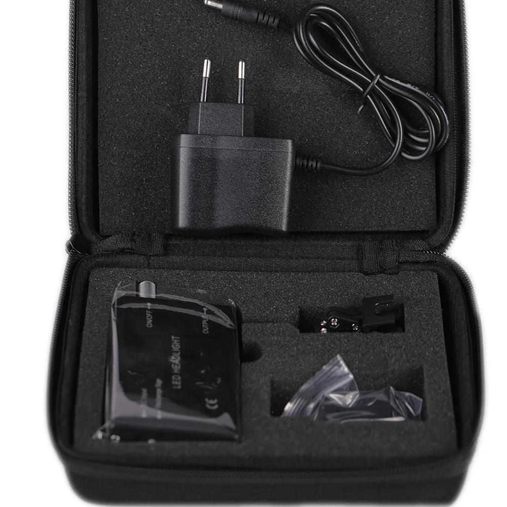 Dental 5W LED Loupe Headlight Rechargeable 15000 Lux Cordless Dentist Surgical Binocular Magnifying Glass Light