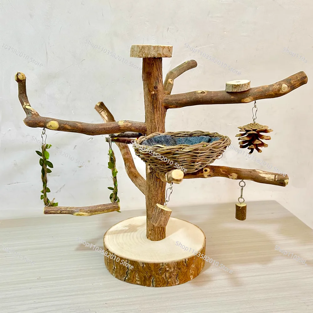 Подставка для станции попугая, ветка дерева, птица от пола до потолка, тренировочное бревно Xuanfeng, платформа для шеста, качели, клетка