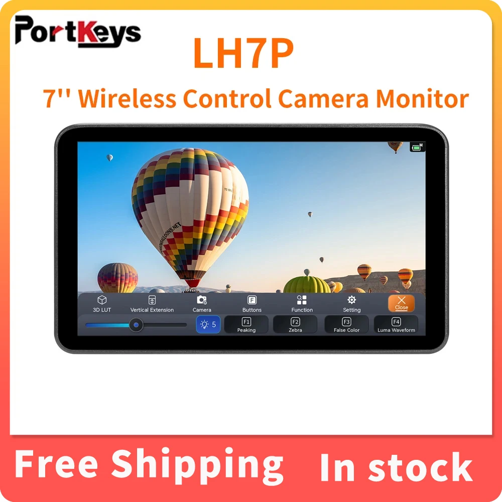 

Portkeys LH7P 4K 7inch With 3D Lut HDMI Output Wireless Control Camera High Brightness Professional Monitor