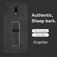 For OPPO R17 Case Hard Shockproof PU Leather Protective CellPhone Back Cover For CPH1879 Phone Casing Bracket Holder
