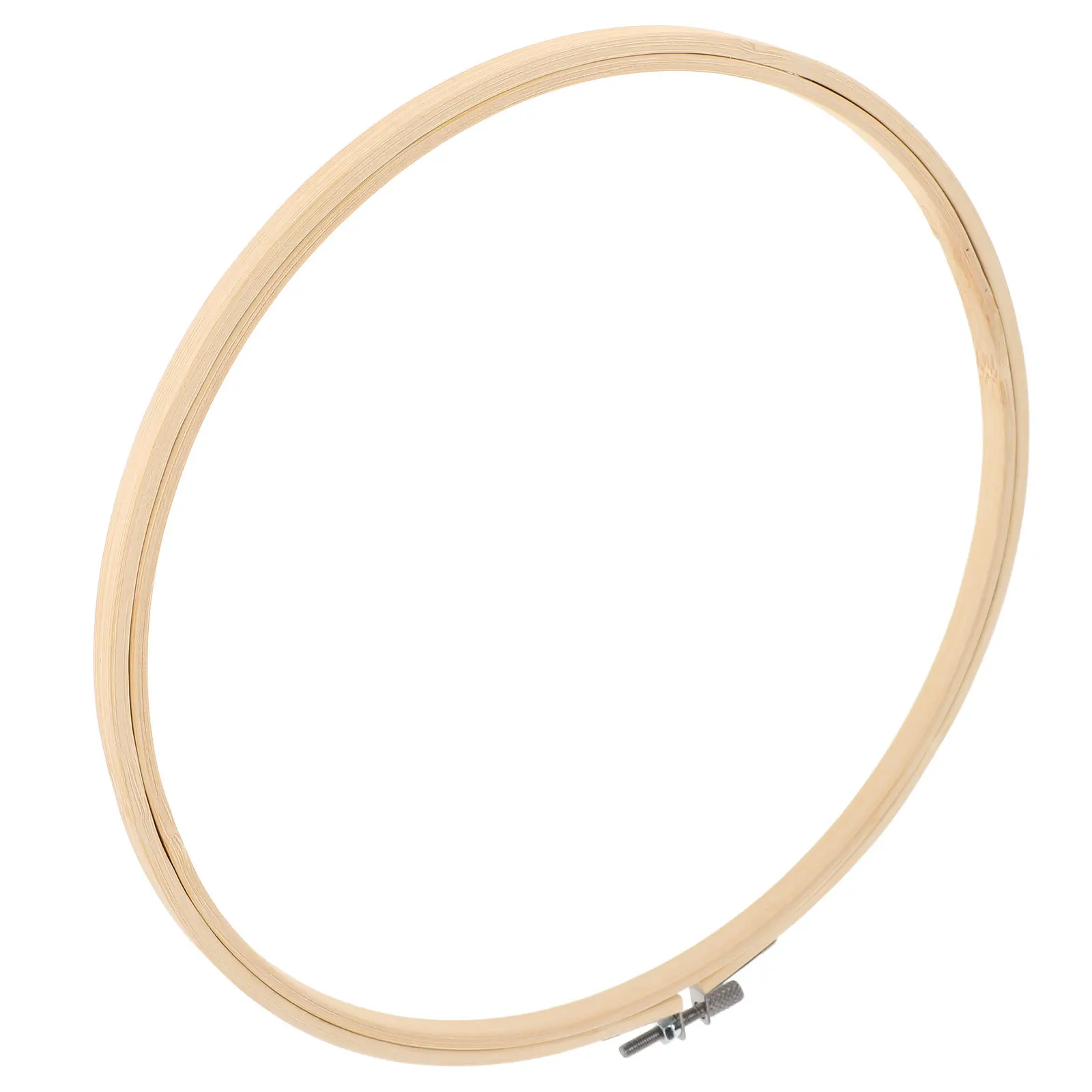 

1pc 26Cm Bamboo Embroidery Hoop Kit Wood Frame For Diy Cross Stitch Needlework Craft Wall Decor Beginner Quilting