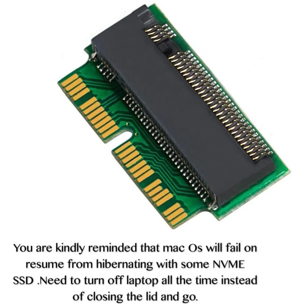 Адаптер-переходник M.2 NVME SSD для Air Pro Retina Mid 2013 2014 2015 2016 2017, для A1465 A1466 A1398 A1502