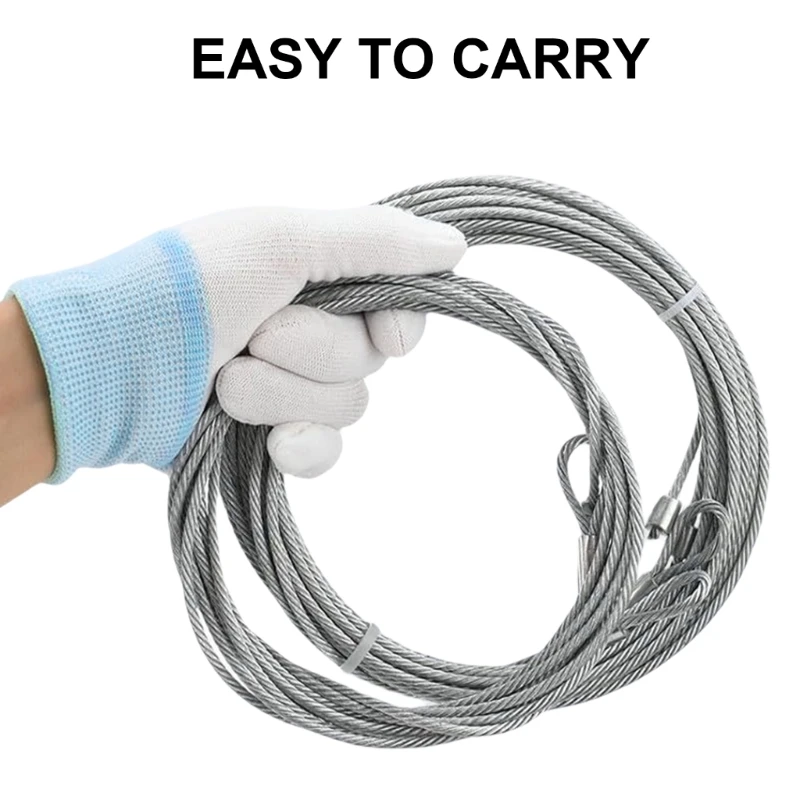 cabos extensão para abridor porta garagem, 13 pés, resistente à ferrugem, conjunto cabos para porta garagem