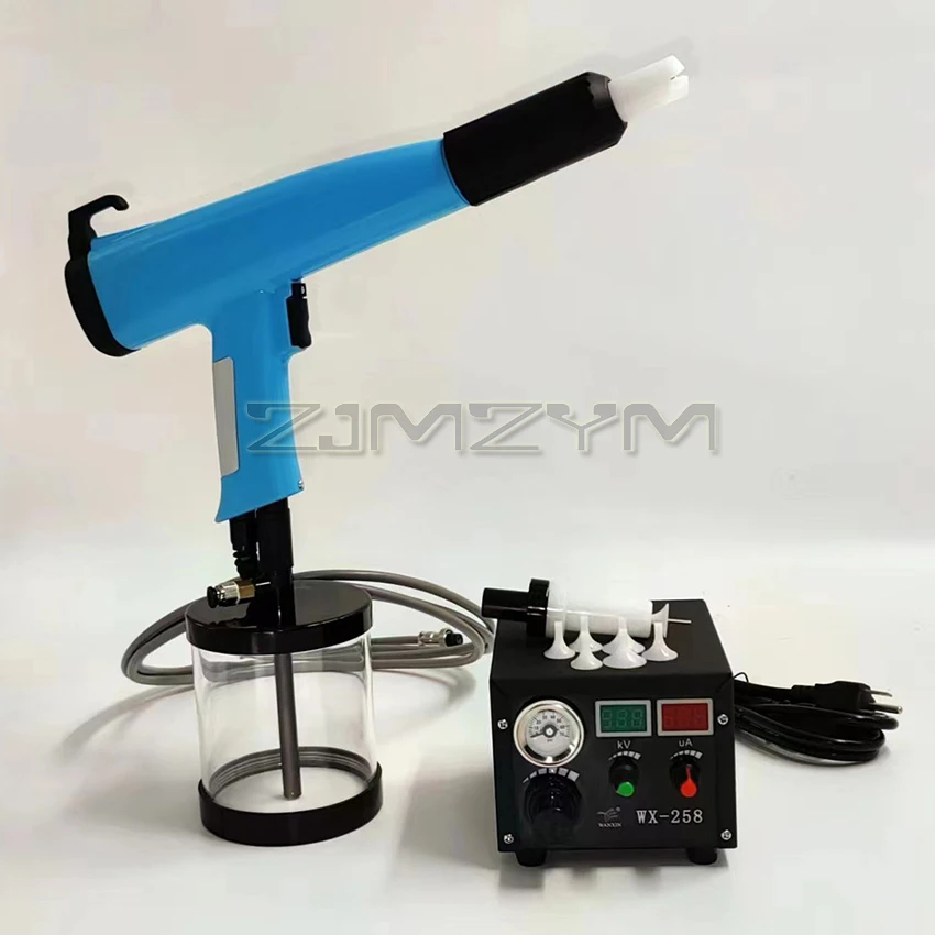 

WX-258 Portable Powder Coating Machine Electrostatic Powder Sprayer For Car Wheel Hub Modification Spraying