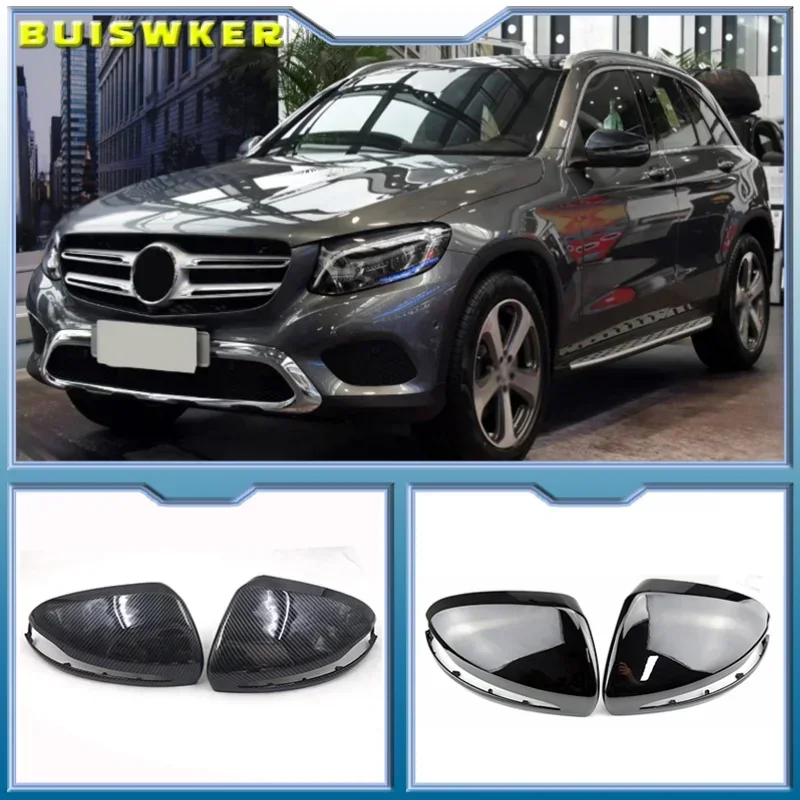 

For Mercedes Benz C W205 E W213 S class W222 GLC X253 GLB ABS Horns Rearview Mirror Frame Cover Trim Left hand drive Auto parts