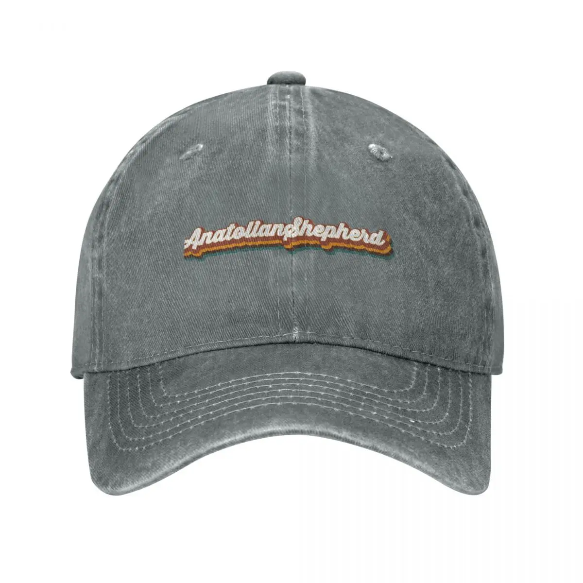 

Anatolian Shepherd Retro Text Baseball Cap black Beach Men's Caps Women's