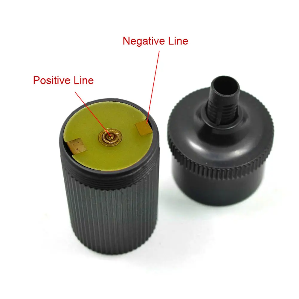 1pc Black Car Cigar Cigarette Lighter Female Inline Socket Plug Adapter Connector 12V/24V Auto Car Styling Interior Accessories