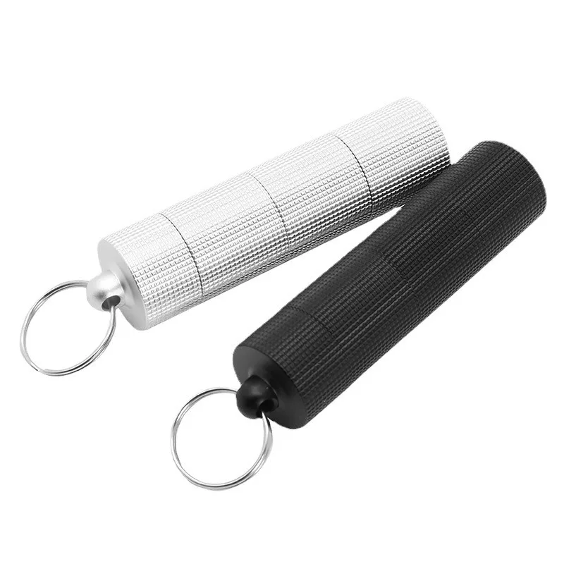 caixa-de-medicamentos-pequena-segmentada-fosca-a-prova-d'Agua-em-liga-de-aluminio-portatil-compacta-duravel-e-antiderrapante-para-uso-externo