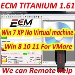 Dispositivo de reparo do ECU com reparo do ECU, TITÂNIO do ECM, 1.61, win7 xp, nenhuma máquina virtual, vitória 8, 10, 11, VMware para KT-/ AG, K- ESS, V2, 18259 + 26000 motoristas