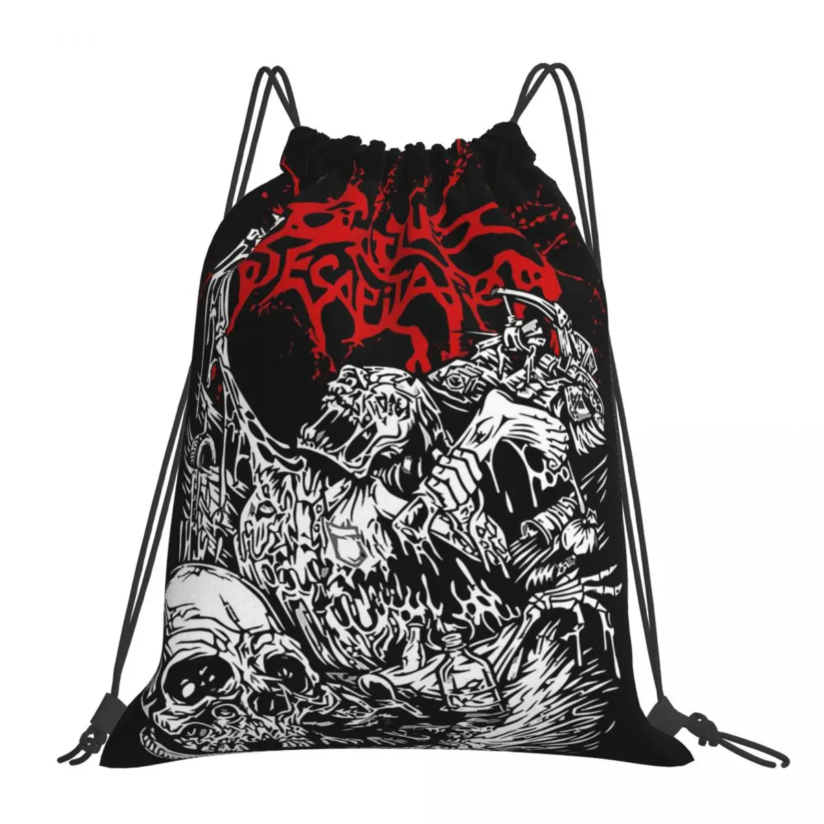 

Cattle Decapitation Design Backpacks Drawstring Bags Drawstring Bundle Pocket Storage Bag Book Bags For Man Woman Students