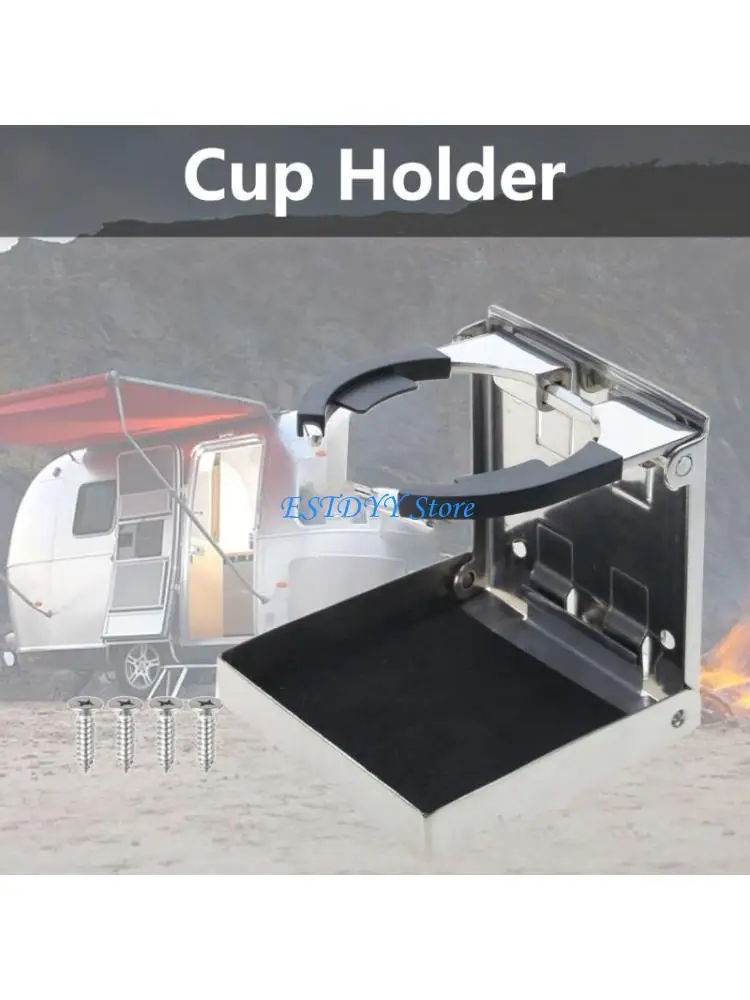 

G6DE Adjustable Drink Holders Folding Cup Rack RV Car Trailer Hardware Universal
