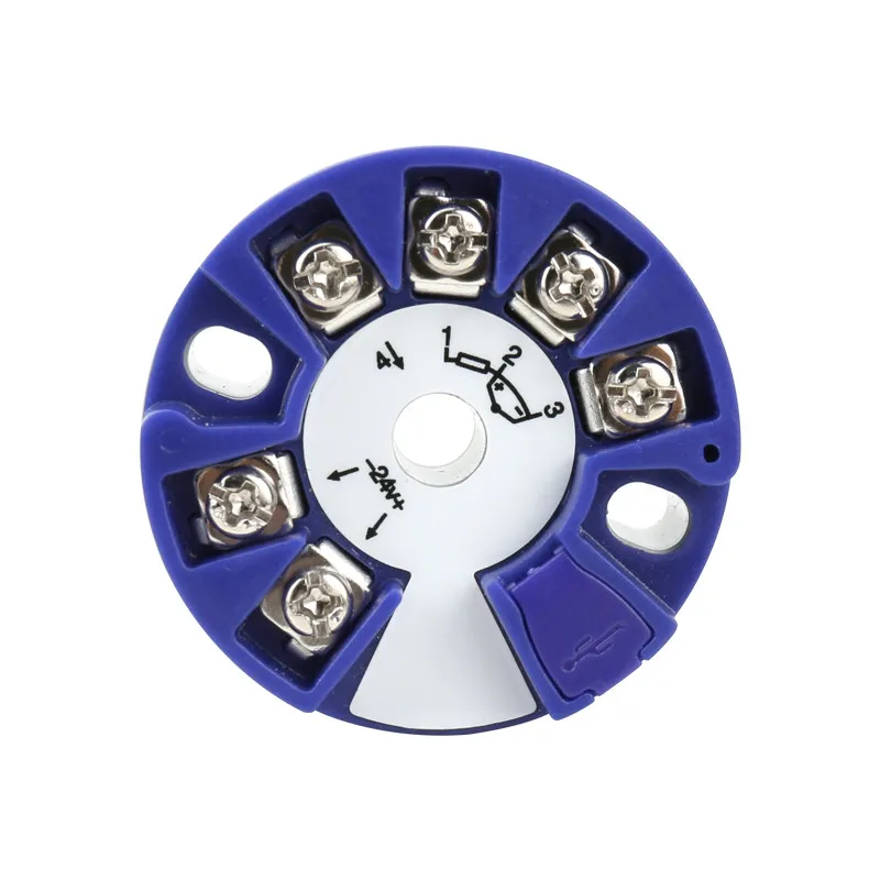Intelligent integrated temperature transmitter module pt100 to 4-20ma output K-type thermal resistance usb acquisition 10v