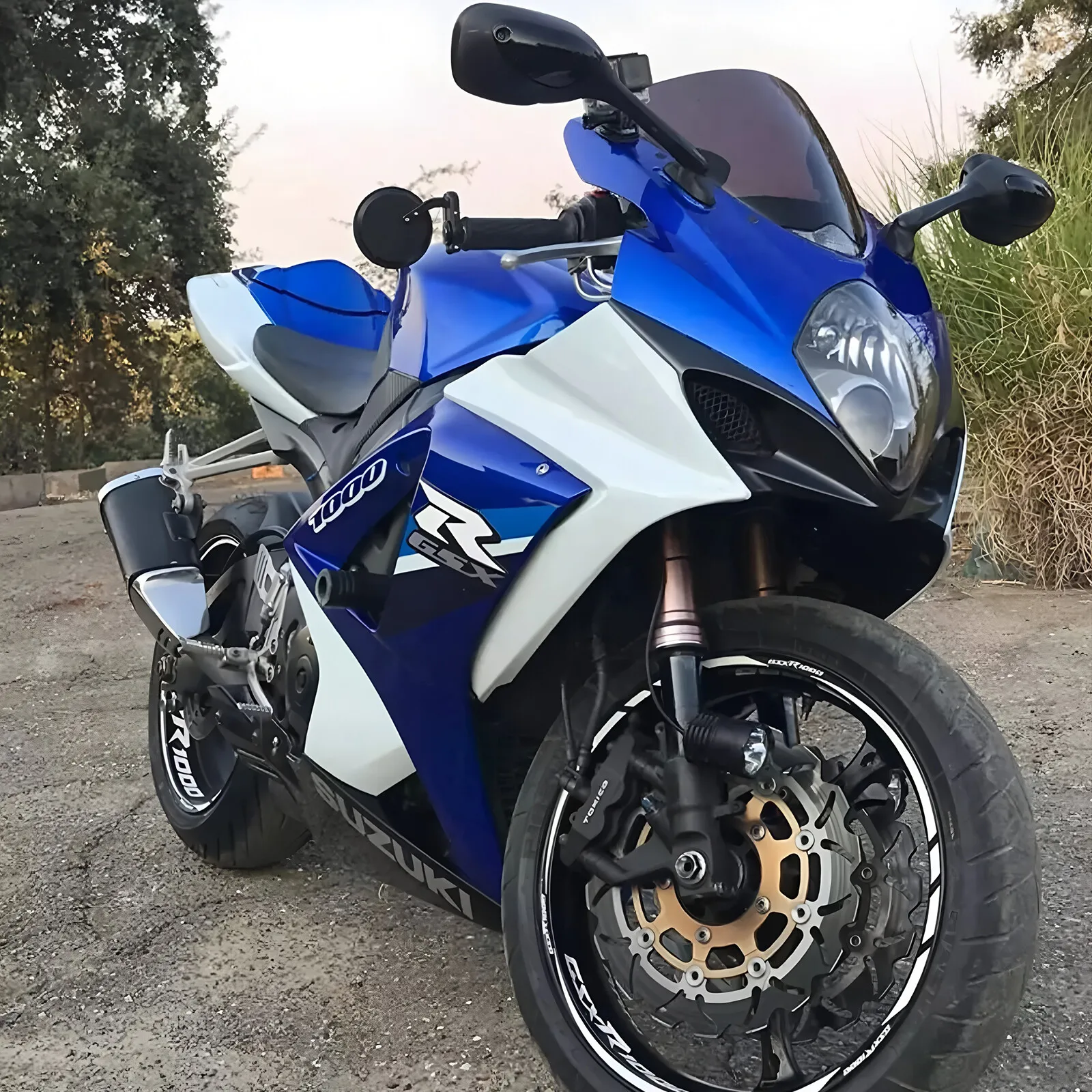 

For Honda Suzuki Yamaha Kawasaki Motorcycle 7/8" Folding Bar End Side Mirrors