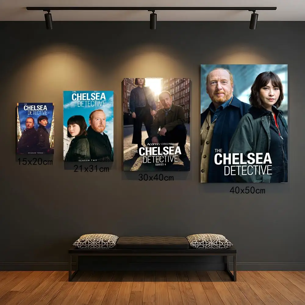 tv series T-The Chelsea Detective-E Poster Peel and Stick Wall Art for Cafe Office Bar and Home Decoration