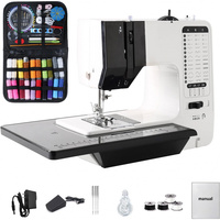 Sewing Machine for Beginners，Portable Mini Sewing Machine with Extension Table，Built-in12Needle，3Adjustable speed，4Replaceable P