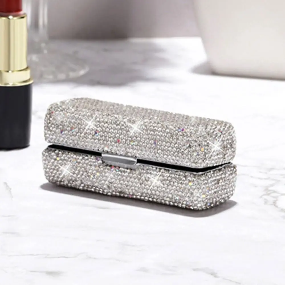 Lipstick Bag Portable Fashion Exquisite Lipstick Box Creative Shiny  Lip Gloss Storage Case