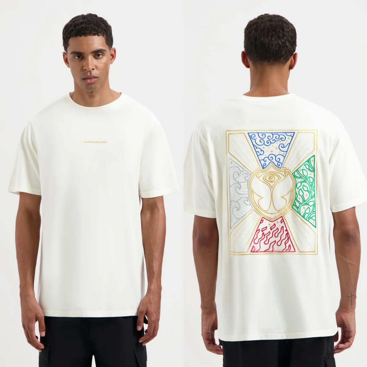 2026 Fit Tomorrowland Consciencia Festival EDM Party Pattern T-Shirt Casual Short-Sleeved T-Shirt Music Style Time
