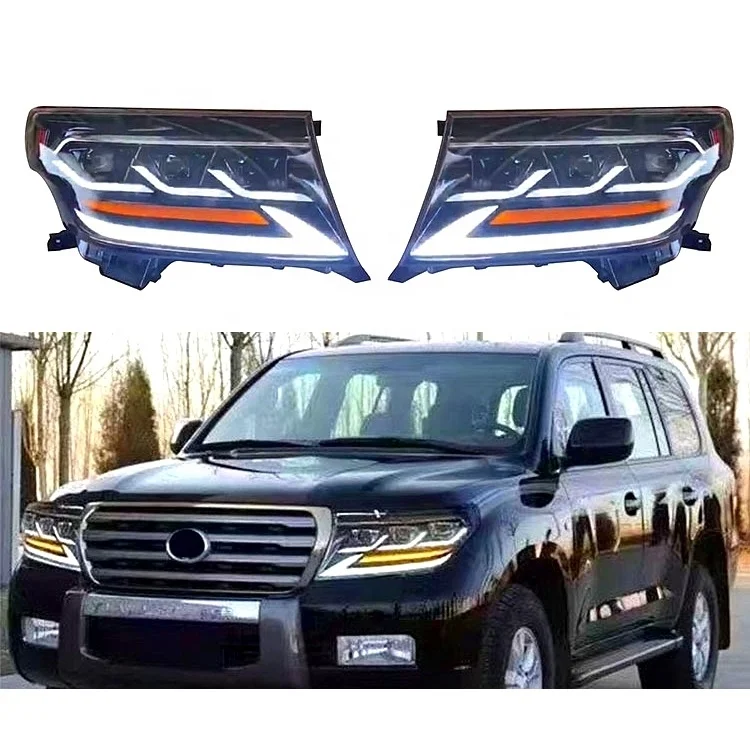 New LX Design Style Car Front Led Headlight For Land Cruiser 200 LC200 2008-2015 Head light