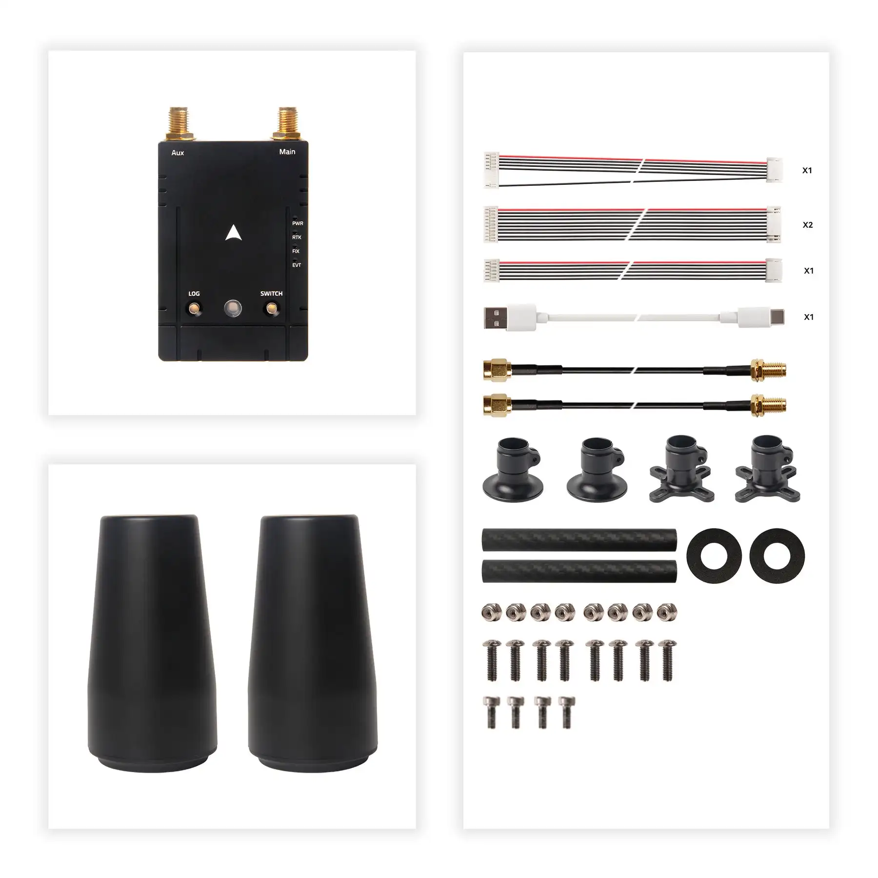 HolyBro H-RTK Mosaic-H Dual Antenna Heading Module, High Precision RTK Positioning & Heading Solution for UAVs & Robotics