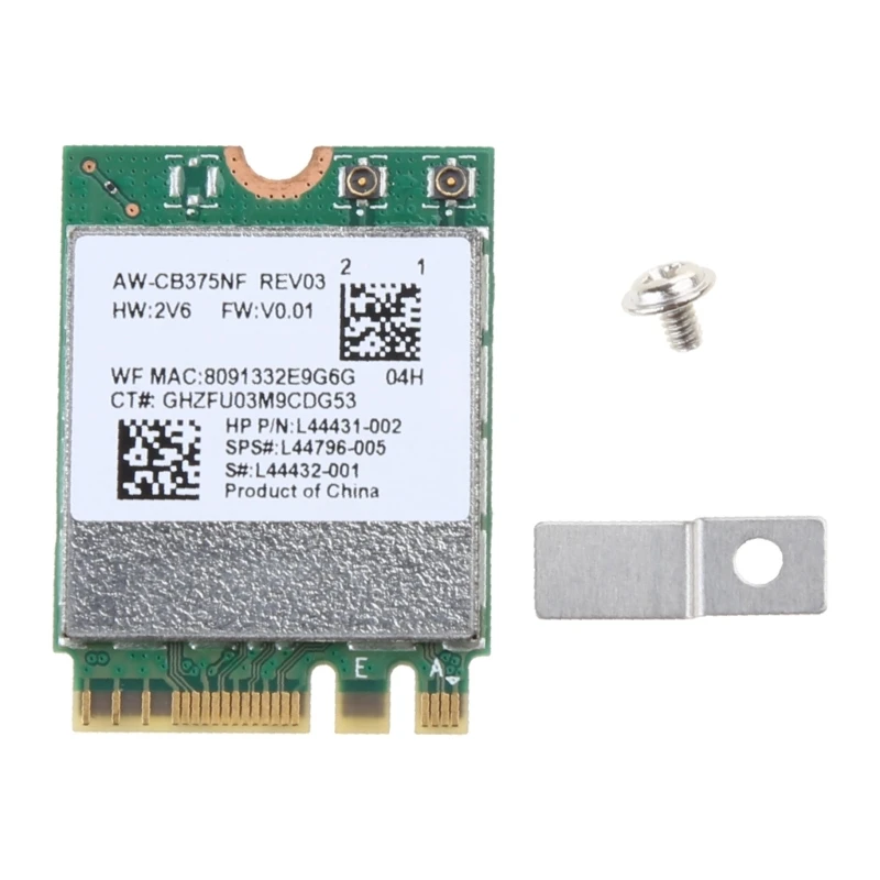 

896F RTL8822CE 1200Mbps 2.4G/5Ghz 802.11AC WiFi Card Network Adapter Mini PCIE Bluetooth5.1 Support Laptop/PC Windows10/11