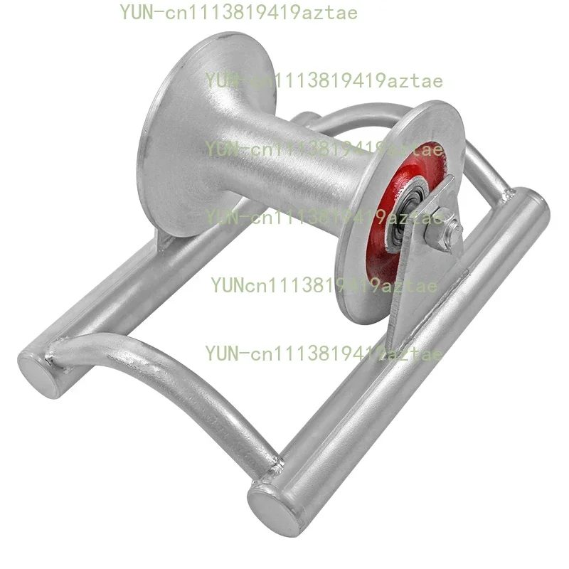 Heavy Duty Ground Nylon Cable Pay-Off Pulley Aluminum Frame Power Tool Wire Dispensing Roller