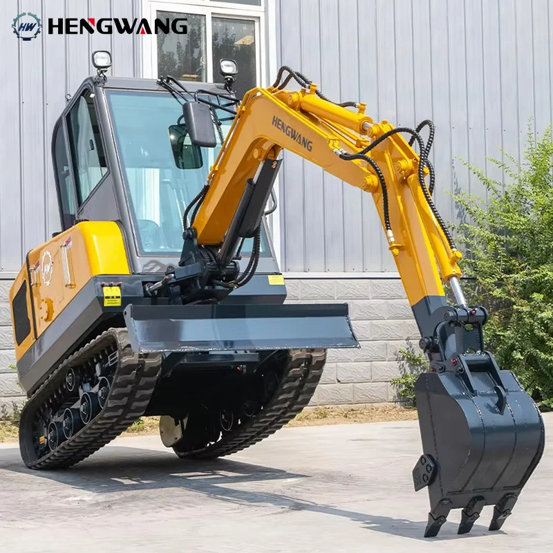 Hydraulic Crawler Mini Excavator Agricultural 1T 1.7T 2.5Ton Household Machine Indoor Micro Small Digger Factory Customization