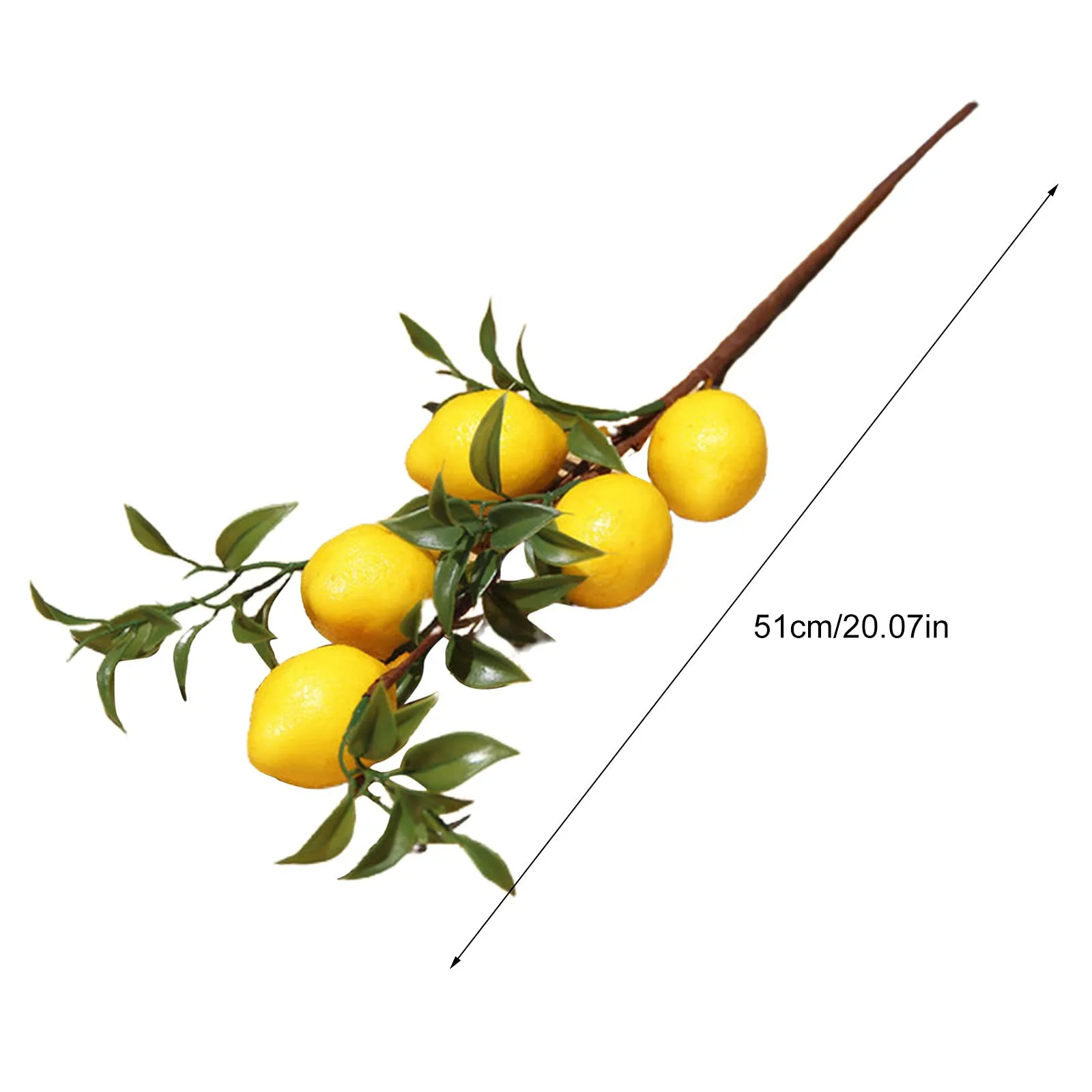 Artificial Lemon Fruit Branches Christmas Decoration 2024